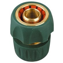 Соединитель шланг-насадка латунный с покрытием TPR, с автостопом, 1/2 RACO 4244-55106B   