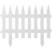 Забор декоративный, белый GRINDA Классика 422201-W   