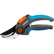 Секатор с двухкомпонентными рукоятками P-55, плоскостной, 205 мм, PROLine GRINDA 423455   