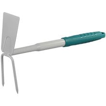 Мотыжка садовая прямое лезвие/2 зубца, 320 мм RACO 4207-53486   