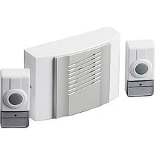 Звонок ДУЭТ радиочастотный беспроводной, 4 мелодии, 2 кнопки, 4,5В СВЕТОЗАР SV-58068   