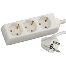 Удлинитель электрический 3 м ПВС 3 х 1кв мм 3 гнезда СВЕТОЗАР ОПТИМА SV-55033-3   