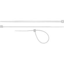 Хомуты-стяжки белые ХС-Б, 4.8 х 300 мм, 100 шт. нейлоновые СИБИН 3786-48-300   