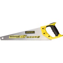 Ножовка универсальная (пила) STAYER Universal 450 мм, 7 TPI, универсальный зуб, рез вдоль и поперек волокон, для средних заготовок, фанеры, ДСП, МДФ STAYER 1510-45_z01   