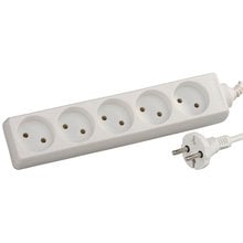 Удлинитель электрический 2 м ПВС 2 х 1кв мм 5 гнезд СВЕТОЗАР ОПТИМА SV-55050-2   