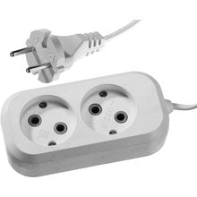 Удлинитель электрический 3 м ШВВП 2 х 0.75кв мм 2 гнезда СИБИН 55091-3   