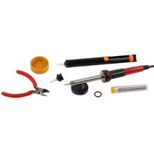 Электропаяльник 60 Вт в наборе с аксессуарами для паяльных работ СВЕТОЗАР SV-55314-60-H8   