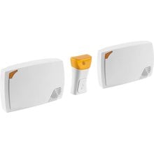 Звонок ТРИО электрический беспроводной 120м, 36 мелодий, 2 звонка, 1 кнопка, A23, 2*3АА СВЕТОЗАР 58076   