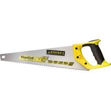 Ножовки по дереву (пила) STAYER TopCut 400 мм, 5 TPI, прямой крупный зуб 5 TPI: быстрый рез поперек волокон, для крупных и средних заготовок STAYER 1506-40_z01   
