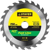 Диск пильный по дереву STAYER Master fast-Line 3680-250-32-24   