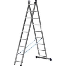 Лестница универсальная двухсекционная 9 ступеней СИБИН 38823-09   