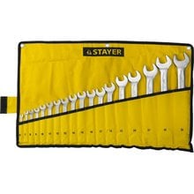 Набор комбинированных ключей 18 предметов 6-32 мм STAYER PROFI 27081-H18   
