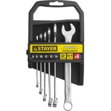 Набор комбинированных ключей 6 предметов 6-14 мм STAYER PROFI 27083-H6   