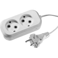 Удлинитель электрический 5 м ШВВП 2 х 0.75кв мм 2 гнезда СИБИН 55091-5   