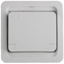 Розетка ГАММА одинарная с крышкой, с заземлением, цвет белый,16А/~250В СВЕТОЗАР SV-54110-W   