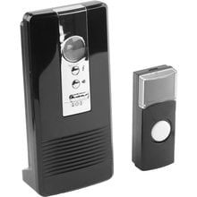 Звонок КАРАТ электр беспровод 100м, 36 полиф мелодий, 3 режима индикации, программ.кнопка IP44, CR2032, 3AA СВЕТОЗАР 58074   