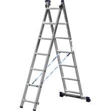 Лестница универсальная двухсекционная 7 ступеней СИБИН 38823-07   