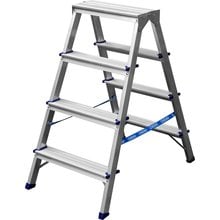 Лестница-стремянка двухсторонняя алюминиевая 4 ступени СИБИН 38825-04   