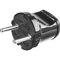 Вилка MAXElectro электрическая, 6А/220В, черная STAYER 55150-B   