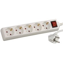 Удлинитель электрический 2 м ПВС 3 х 1кв мм 5 гнезд СВЕТОЗАР ОПТИМА SV-55055-2   