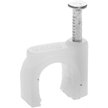 Скоба-держатель для круглого кабеля с оцинкованным гвоздем 5 мм 100 шт STAYER 4510-05   