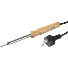 Паяльник MAXTerm с деревянной рукояткой, жало- конус, STAYER 55310-30, 30 Вт STAYER 55310-30   