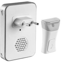 Звонок СОНАТА электрический беспроводной 120м, 36 мелодий, подключение в эл.розетку ~220В, А23 СВЕТОЗАР 58078   