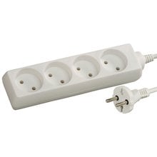 Удлинитель электрический 5 м ПВС 2 х 1кв мм 4 гнезда СВЕТОЗАР ОПТИМА SV-55040-5   