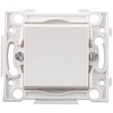 Выключатель белый, одинарный СВЕТОЗАР SV-55230-1   