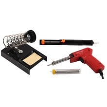Электропаяльник 70 Вт в наборе с аксессуарами для паяльных работ СВЕТОЗАР SV-55315-70-H4   