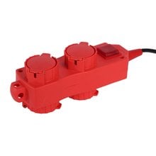 Удлинитель электрический 5 м ПВС 3 х 1кв мм 4 гнезда СВЕТОЗАР СТРОИТЕЛЬ SV-55017-5   