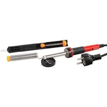 Электропаяльник 30 Вт в наборе с аксессуарами для паяльных работ СВЕТОЗАР SV-55316-30-H4   