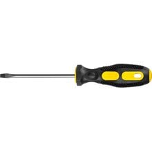 Отвертка двухкомпонентная рукоятка, магнитный наконечник, SL5,0x100мм STAYER 2509-05-10_z02   