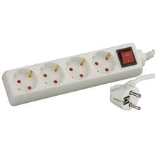 Удлинитель электрический 3 м ПВС 3 х 1кв мм 4 гнезда СВЕТОЗАР ОПТИМА SV-55045-3   