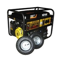 Генератор бензиновый HUTER DY6500LX с колёсами и аккумулятором
