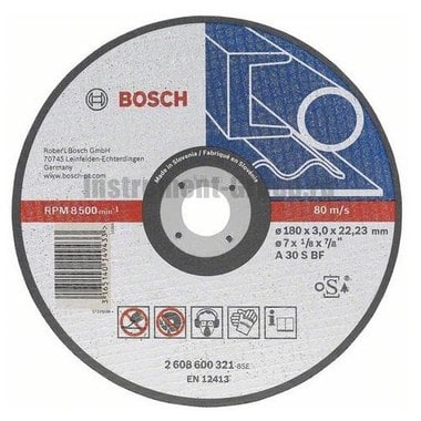 Диск отрезной по камню Bosch 2.608.600.317 (180х22,2х3 мм)