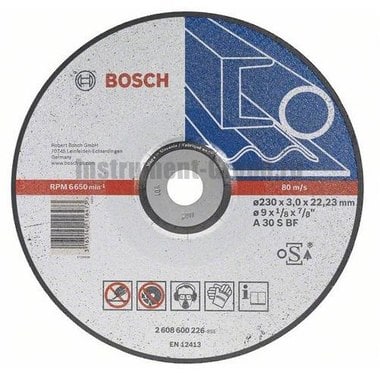 Диск отрезной по камню Bosch 2.608.600.323 (180х22,2х3 мм)
