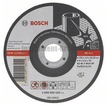 Диск отрезной по нержавеющей стали Bosch 2.608.602.220 (115х22,2х1 мм)
