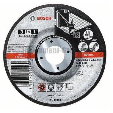 Диск отрезной по металлу Bosch 2.608.602.388 (115х22,23х2,5 мм)