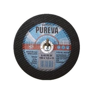 Диск отрезной по нержавеющей стали PUREVA 403513 (180х22х1,6 мм)