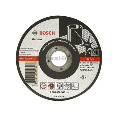 Диск отрезной Bosch 2.608.600.096 (230х22.2х2 мм;по нержавеющей стали)