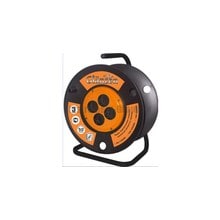 Силовой удлинитель на катушке, 4 розетки, 50 м Glanzen EB-50-003