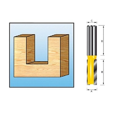 Пазовая фреза с двумя режущими кромками Makita D-67876