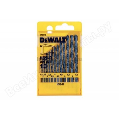 Набор сверл по металлу DeWalt DT 5912 (13 шт.)