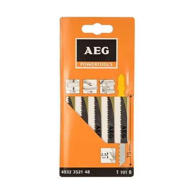 Пилки для лобзика Т101В 5 шт. AEG 4932352148