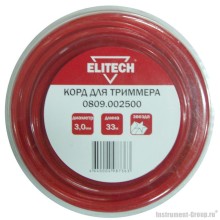 Леска Elitech 0809.002500 (3.0 мм; 33 м; звезда)