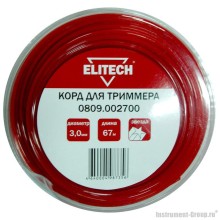 Леска Elitech 0809.002700 (3.0 мм; 67 м; звезда)