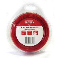 Леска Elitech 0809.003100 (2.4 мм; 15 м; круг)