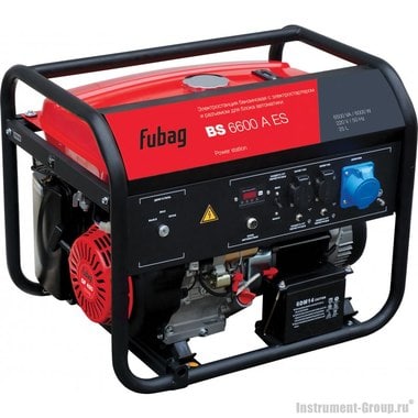 Генератор бензиновый с коннектором автоматики Fubag BS 6600 A ES