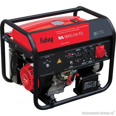 Генератор бензиновый с коннектором автоматики Fubag BS 6600 DA ES